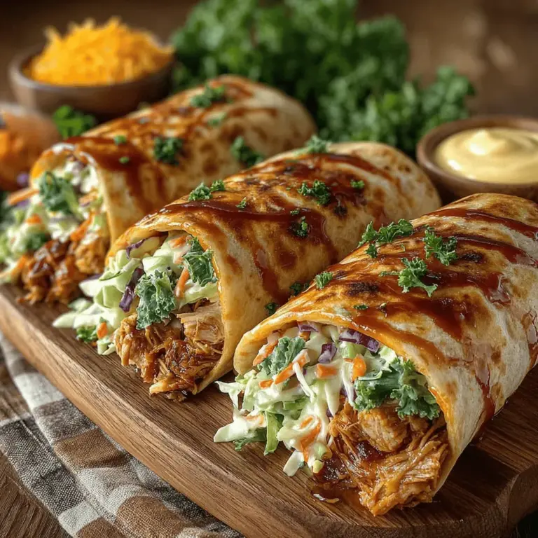 In the realm of family-friendly meals, few dishes are as universally adored as BBQ chicken wraps. This delightful creation combines the savory goodness of tender chicken slathered in tangy barbecue sauce with the crisp crunch of coleslaw, all wrapped in a soft tortilla. Not only are BBQ chicken wraps easy to prepare, but they also make for a fun, interactive meal that the whole family can enjoy. Perfect for busy weeknights, picnics, or even casual gatherings, these wraps are a surefire hit with both kids and adults alike. In this article, we will explore the ins and outs of making delicious BBQ Chicken Wraps with Coleslaw, including ingredient highlights, preparation steps, and serving suggestions.