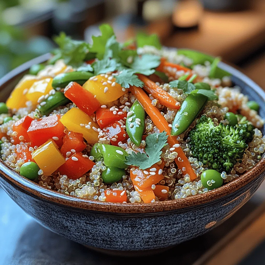 Quinoa has gained recognition as a superfood, celebrated not only for its delightful nutty flavor but also for its impressive nutritional profile. This ancient grain is packed with essential nutrients, making it a perfect base for a variety of dishes. The Colorful Quinoa Delight is a vibrant, one-pot meal that showcases quinoa's versatility while incorporating a delightful mix of colorful vegetables. Not only does this dish look appealing on the plate, but it also offers a wealth of health benefits, making it a fantastic addition to your culinary repertoire. By integrating a spectrum of vegetables, this recipe promotes wellness and encourages a balanced diet.