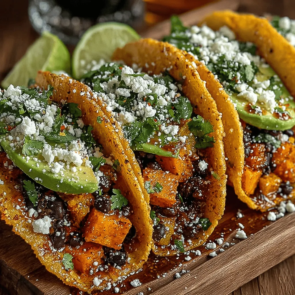 In the vibrant world of culinary delights, few dishes can match the allure of tacos. They are versatile, easy to prepare, and can cater to a variety of dietary preferences. Today, we bring you a flavorful recipe for Spicy Sweet Potato & Black Bean Fiesta Tacos. This dish not only tantalizes your taste buds with its perfect balance of sweetness and spice but also packs a nutritional punch. With wholesome ingredients like sweet potatoes and black beans, these tacos are a delightful option for dinner or a casual gathering. Join us as we explore the richness of this recipe, from its health benefits to step-by-step instructions for creating your own fiesta at home.