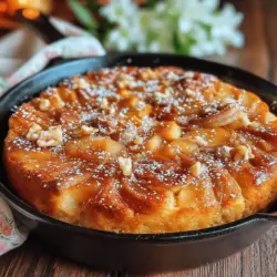 Cinnamon Swirl Apple Delight is a delightful dessert that combines the warmth of cinnamon and the sweetness of apples in a simple yet irresistible recipe. Perfectly baked in a skillet, this dish is not only easy to prepare but also brings a comforting aroma to your kitchen. Ideal for family gatherings or cozy evenings at home, this dessert is sure to impress. In this article, we will explore the ingredients, step-by-step instructions, and some background on why this recipe stands out among traditional apple desserts.