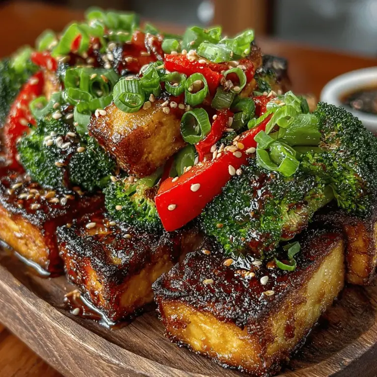 - 14 oz firm tofu - 2 cups broccoli florets - 1 red bell pepper, sliced - 2 tablespoons cornstarch - 3 tablespoons vegetable oil - 3 cloves garlic, minced - 1 tablespoon fresh ginger, grated - 1/4 cup soy sauce (or tamari for gluten-free) - 1/4 cup teriyaki sauce - 1 tablespoon sesame oil - 1 tablespoon sesame seeds (for garnish) - Cooked rice or quinoa (for serving)