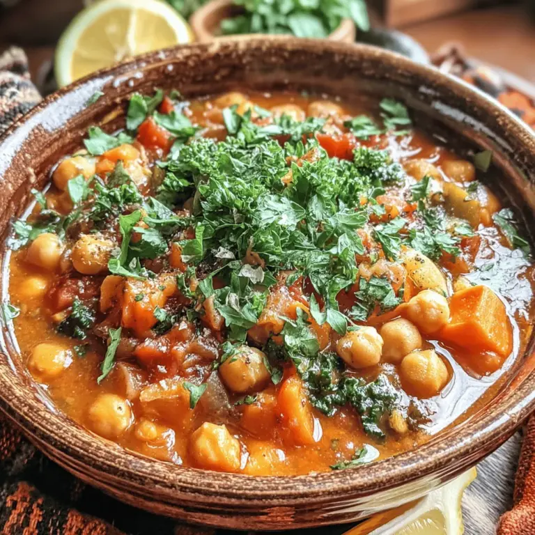 Moroccan cuisine is a vibrant tapestry of flavors and aromas, deeply rooted in the country's rich cultural heritage. Known for its bold spices and fresh ingredients, Moroccan dishes offer a delightful experience for the palate. One such dish that encapsulates the essence of this culinary tradition is the Savory Moroccan Chickpea Stew. This hearty and nourishing stew not only tantalizes your taste buds but is also packed with nutritional benefits, making it an excellent choice for health-conscious food lovers.