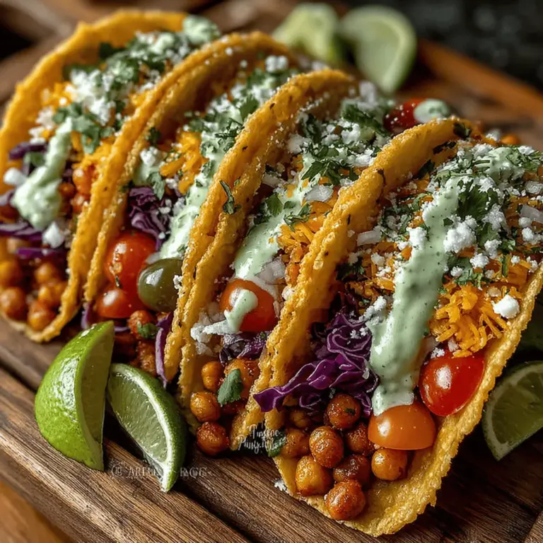 In recent years, plant-based eating has surged in popularity, drawing attention for its numerous health benefits and positive impact on the environment. Among the many options available, chickpeas stand out as a versatile and nutritious source of protein. Chickpea Fiesta Tacos are an exceptional choice for those seeking a colorful, delicious, and healthy meal. This recipe not only caters to various dietary preferences, including vegan and vegetarian, but it is also incredibly simple to prepare, making it an ideal option for families and gatherings.