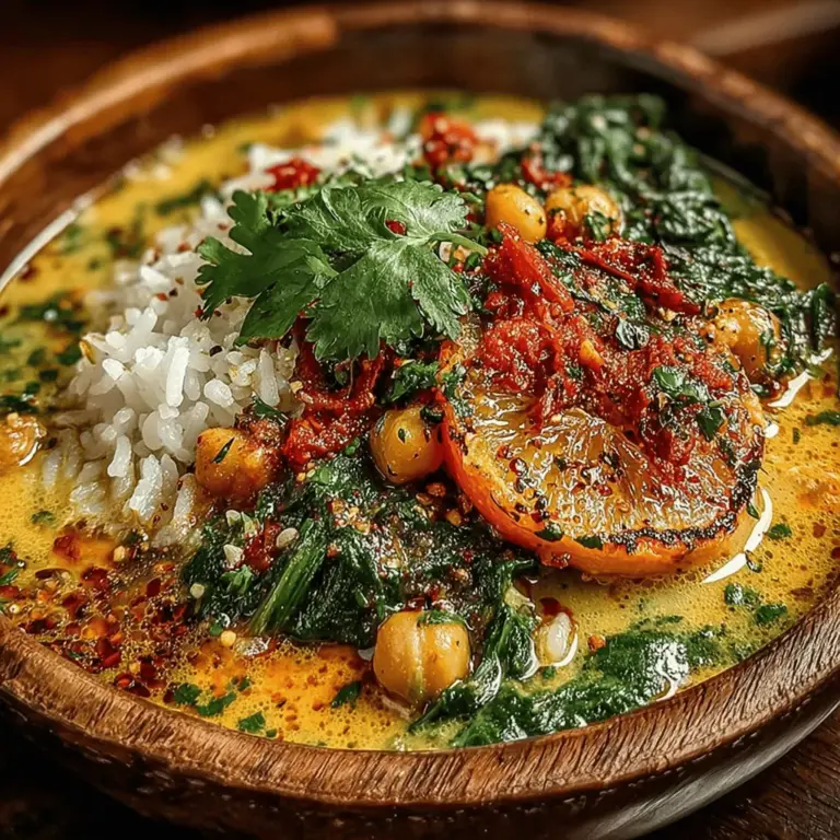 - 1 can (15 oz) chickpeas, drained and rinsed - 1 tablespoon olive oil - 1 medium onion, diced - 3 cloves garlic, minced - 1 inch fresh ginger, grated - 2 teaspoons curry powder - 1 teaspoon ground cumin - 1 teaspoon ground turmeric - 1 teaspoon garam masala - 1 can (14 oz) coconut milk - 1 can (14 oz) diced tomatoes - 2 cups fresh spinach, chopped - Salt and pepper to taste - Optional: Fresh cilantro for garnish